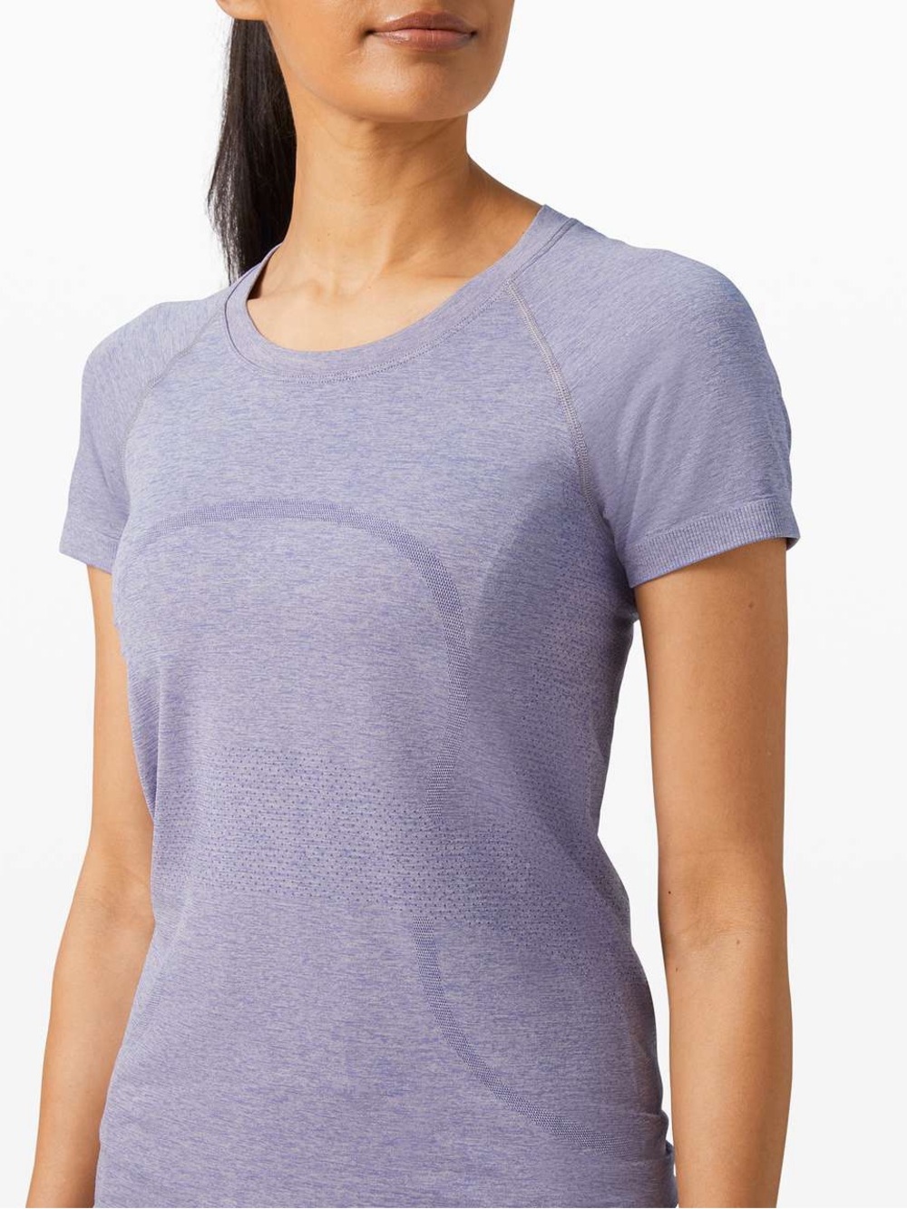 Lululemon Women’s Swiftly Tech Short-Sleeve Shirt Mauve Purple, Relaxed Size 16 - Picture 3 of 7